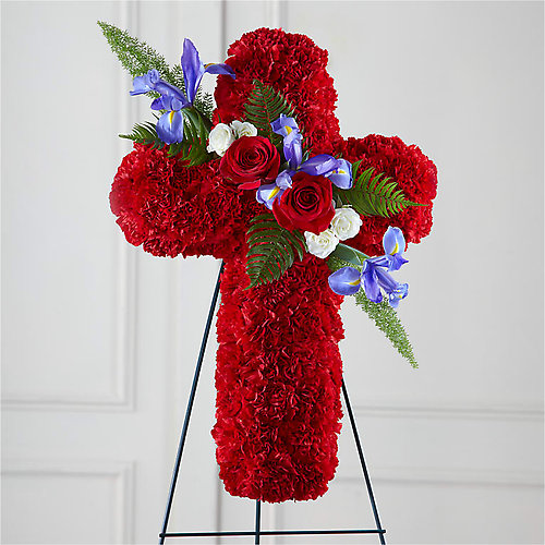 Faithful Hero Floral Cross
