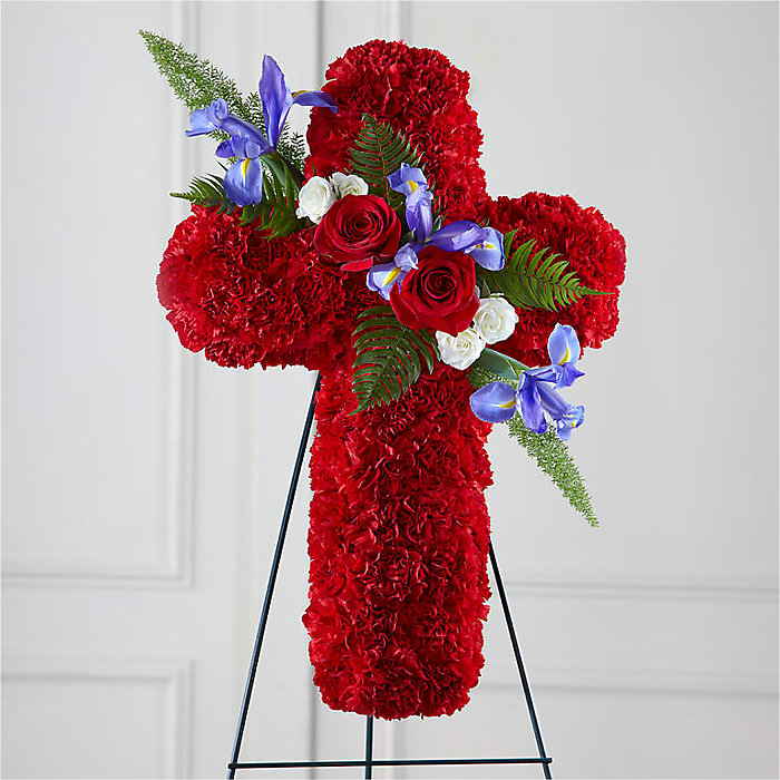 Faithful Hero Floral Cross