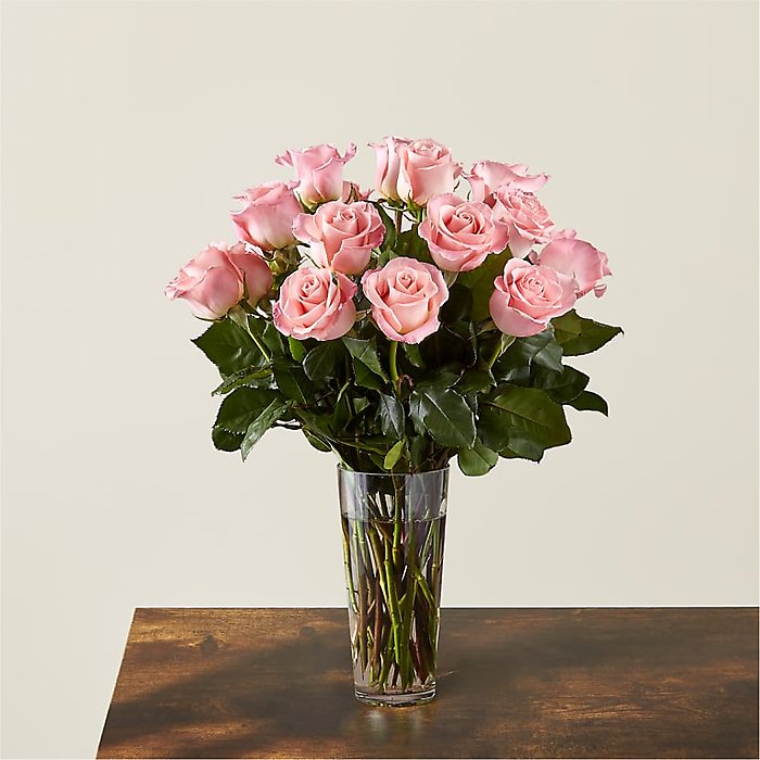 Long Stem Pink Rose Bouquet